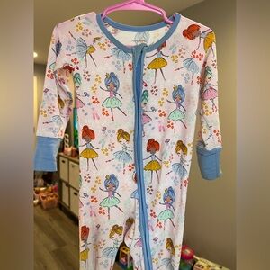 Little Sleepies Prima Ballerina Zippy Pajamas Size 6-12M